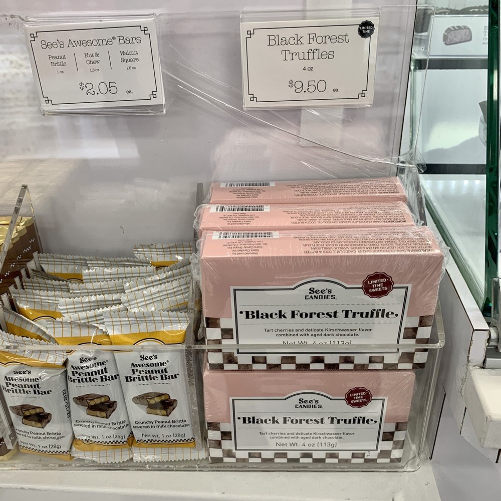 See's Candies - Blacks forest truffle limited time - Chocolatiers & Shops Near Me - San Jose, California See's Candies - Blacks forest truffle limited time - Chocolatiers & Shops Near Me - San Jose, California