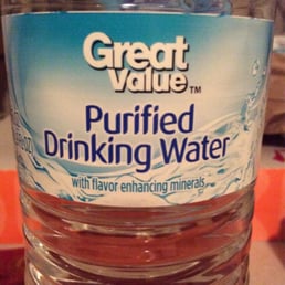 Sell their own Walmart brand water