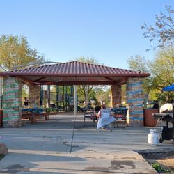 North Natomas Community Park - Large gazebo with BBQ grills