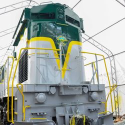 Adirondack Scenic Railroad - Getting the new engine ready
