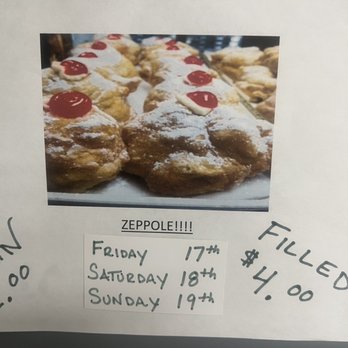 Filippo’s Italian Specialties - MUST TRY ZEPPOLE- baked on select days only - Grocery Near Me - Wheaton, Maryland Filippo’s Italian Specialties - MUST TRY ZEPPOLE- baked on select days only - Grocery Near Me - Wheaton, Maryland