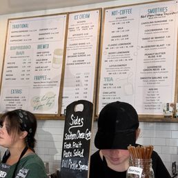 Coffees, teas, ice cream, smoothies Coffees, teas, ice cream, smoothies
