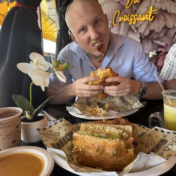 L’Boulanger - Bacon-Maple Croissant Sandwich & Focaccia Chicken Sandwich - French Near Me - Miami, Florida