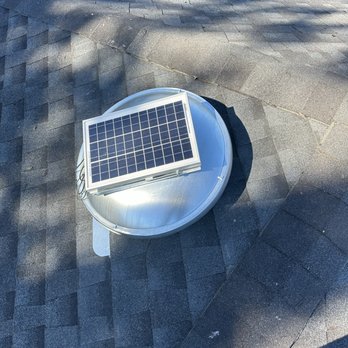 Supreme Island - A new GAF Solar Powered Attic Vent installed for proper ventilation and no leaks. - Roofing Near Me - Mastic, New York