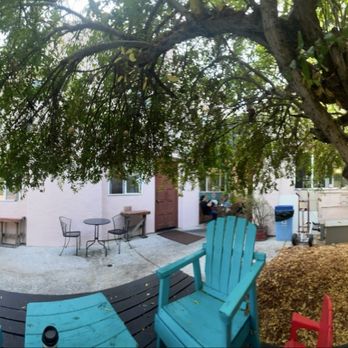 Dos Palmas Cafe - Under the pomegranate tree - Coffee & Tea Near Me - San Diego, California