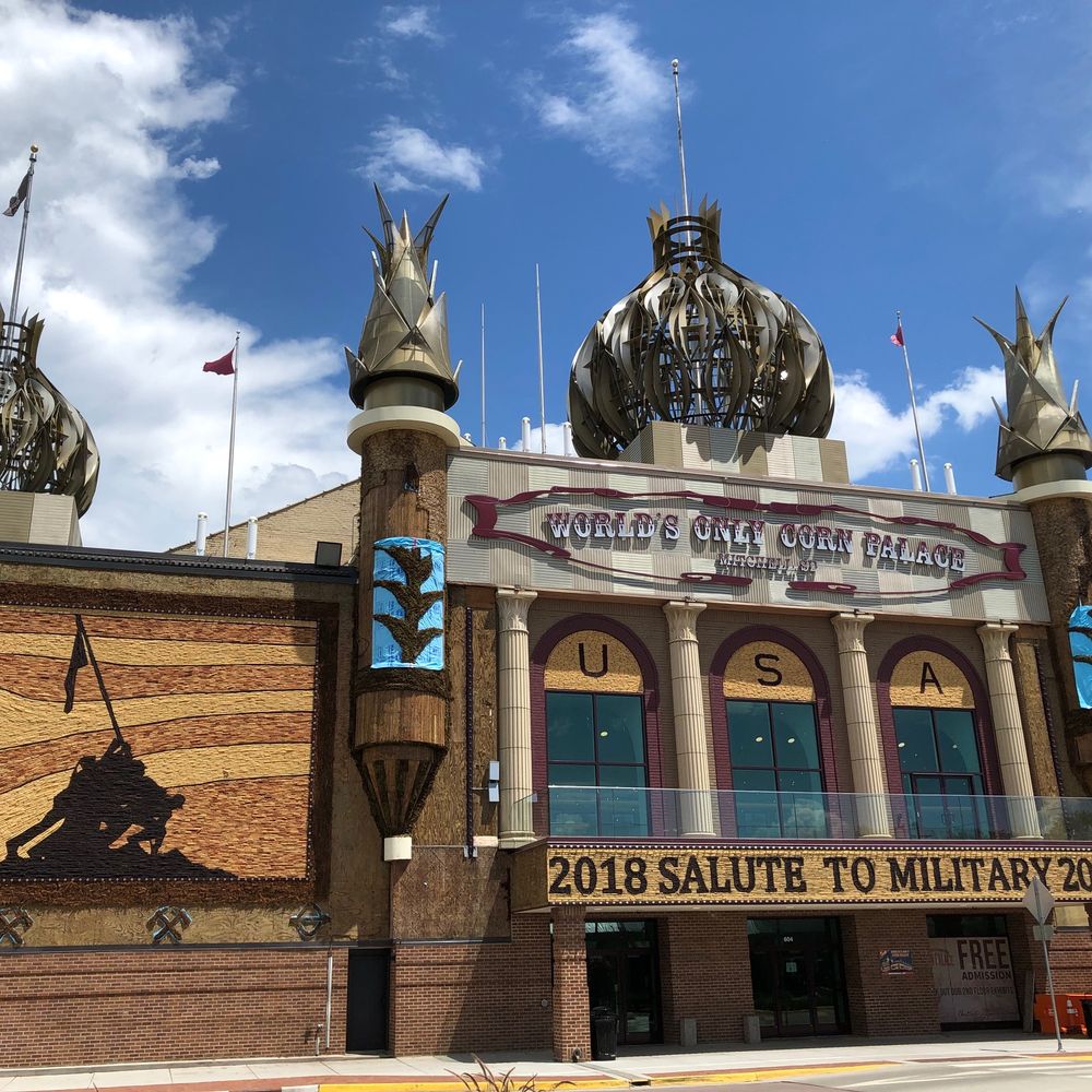 Corn Palace - 2019 front of Corn Palace - Museums Near Me - Mitchell, South Dakota