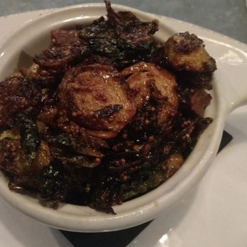 The Mill - Hershey - Fried brussel sprouts with bacon, whole mustard seed and maple syrup. Delicious - New American Near Me - Hershey, Pennsylvania