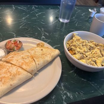 The Whistle Stop Cafe - Breakfast chicken quesadilla - American Near Me - Conroe, Texas The Whistle Stop Cafe - Breakfast chicken quesadilla - American Near Me - Conroe, Texas