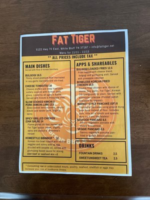 Menu photo 3 Fat Tiger Korean BBQ & More White Bluff, TN