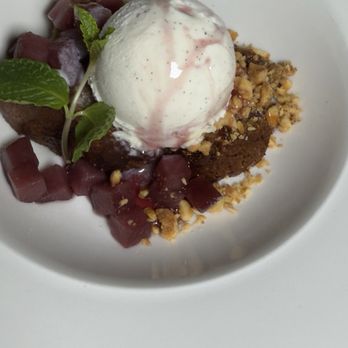 First & Oak - Poached Pear & Wine Cake ( We didn't like this one) - New American Near Me - Solvang, California First & Oak - Poached Pear & Wine Cake ( We didn't like this one) - New American Near Me - Solvang, California