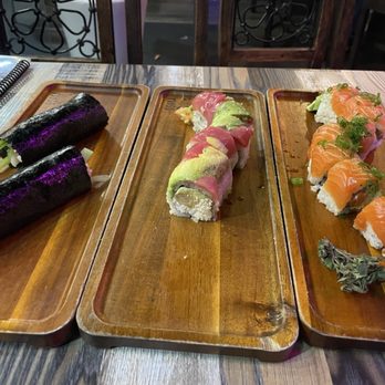 Osaka Story - Hand roll, red dragon, salmon lover - Sushi Bars Near Me - Long Beach, California