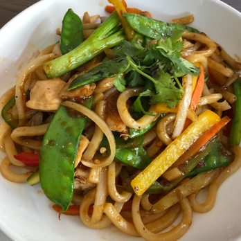 CO Sushi - Spicy udon with chicken, pre- Singapore hot sauce. Delish. - Sushi Bars Near Me - Myrtle Beach, South Carolina
