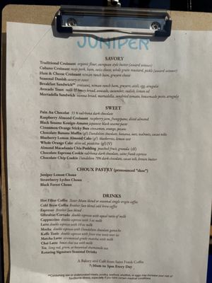 Menu photo 1 Juniper San Francisco, CA Menu photo 1 Juniper San Francisco, CA