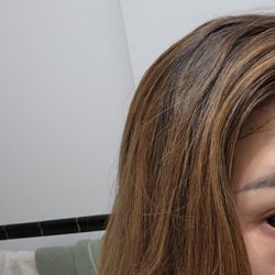 Serenity Hair Salon - My brown/ orange hair. There is no depth. There is no balayage.