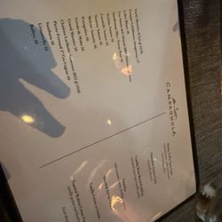 Dessert Menu