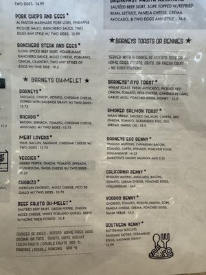Menu photo 4 Barneys Cafe The Colony, TX