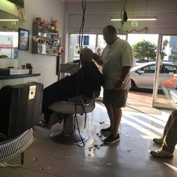 KP's Barber Shop - KP hard at work.