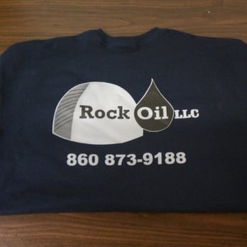 Critical Screenprinting - Rock Oil LLC shirt (full back). - Screen Printing Near Me - Uncasville, Connecticut
