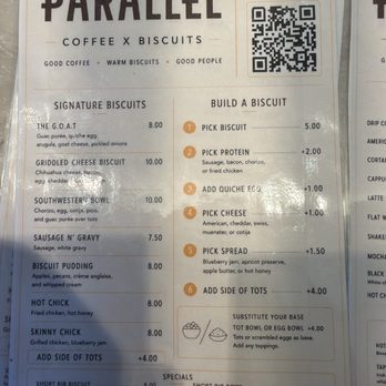 Coffee Parallel Biscuits - Menu - Coffee & Tea Near Me - Acworth, Georgia Coffee Parallel Biscuits - Menu - Coffee & Tea Near Me - Acworth, Georgia