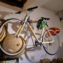 Kingsburg Bicycle Repair - Bamboo bicycle I saw in the People's Republic of China.