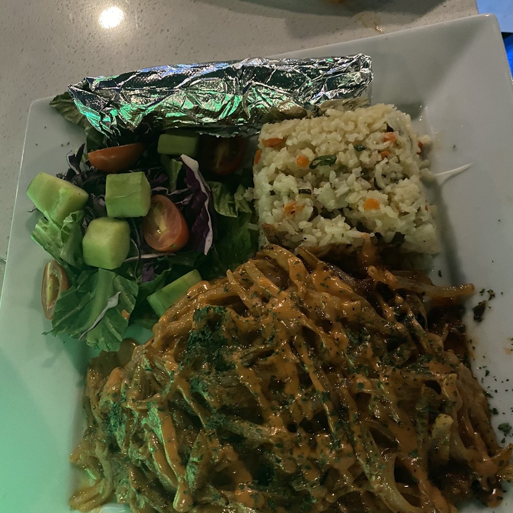 Cayomango Seafood - Fish, onions, rice, salad - Seafood Near Me - Mesa, Arizona Cayomango Seafood - Fish, onions, rice, salad - Seafood Near Me - Mesa, Arizona
