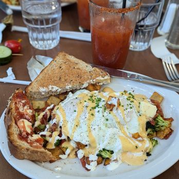 Dime Store - Potato hash and spicy bloody Mary - Breakfast & Brunch Near Me - Rochester Hills, Michigan Dime Store - Potato hash and spicy bloody Mary - Breakfast & Brunch Near Me - Rochester Hills, Michigan