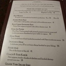 Coach & Four - menu - American Near Me - Roanoke, Virginia