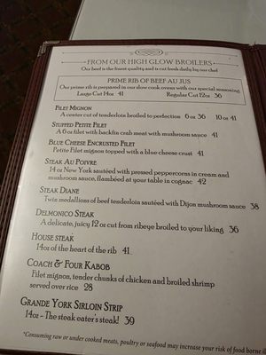 Menu photo 4 Coach & Four Roanoke, VA Menu photo 4 Coach & Four Roanoke, VA
