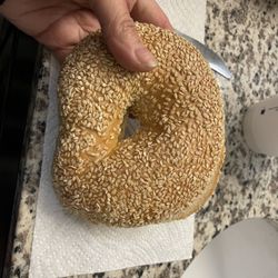 Huron Mountain Bakery - Massive sesame bagel