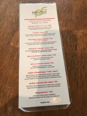 Menu photo 8 Peacefood - Upper West Side New York, NY