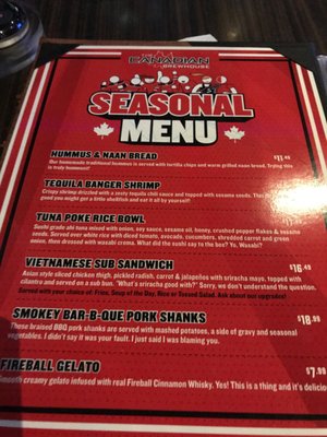 Menu photo 2 The Canadian Brewhouse Leduc, AB