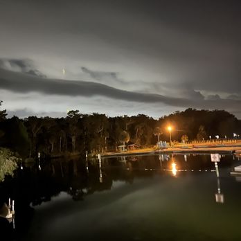 Upper Deck - a full view of a lake at night - Sports Bars Near Me - Weeki Wachee, Florida Upper Deck - a full view of a lake at night - Sports Bars Near Me - Weeki Wachee, Florida