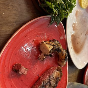 Beef & Lobster - Surf and Turf (Steak and Octopus). Medium steak, perfect. Grilled octopus. Fabulous. - Seafood Near Me - Dublin, D