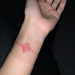 Red line tattoo Red line tattoo