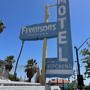 Fergusons Downtown - The original sign from when this motel was just that. - Shopping Centers Near Me - Las Vegas, Nevada