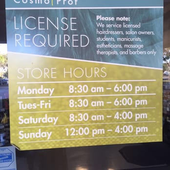 Cosmoprof - Their hours are no where to be found... You're welcome . - Cosmetics & Beauty Supply Near Me - Tampa, Florida Cosmoprof - Their hours are no where to be found... You're welcome . - Cosmetics & Beauty Supply Near Me - Tampa, Florida