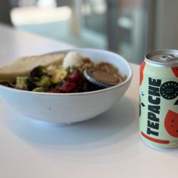 Forage Kitchen - salad and drink