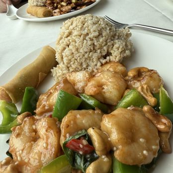 Panda Inn - Basil shrimp lunch combo. Just fantastic! - Chinese Near Me - Glendale, California