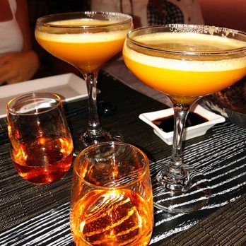 O-Ku - "Sugar and spice" cocktails, "let's celebrate" peach Jell-O shots - Sushi Bars Near Me - Nashville, Tennessee