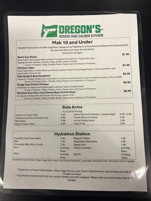 Menu photo 2 Oregon’s Indoor High Caliber Kitchen Lebanon, OR Menu photo 2 Oregon’s Indoor High Caliber Kitchen Lebanon, OR