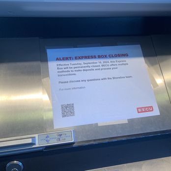 BECU - Express box closing, Tuesday 10 September 2024. - Banks & Credit Unions Near Me - Shoreline, Washington BECU - Express box closing, Tuesday 10 September 2024. - Banks & Credit Unions Near Me - Shoreline, Washington
