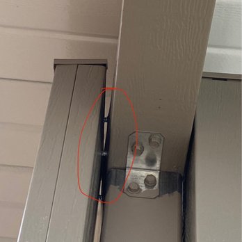 Hyper Construction - Beams pulling out already. Large gaps. Cheap angle braces that move with wind/light pressure - Landscaping Near Me - Ramona, California Hyper Construction - Beams pulling out already. Large gaps. Cheap angle braces that move with wind/light pressure - Landscaping Near Me - Ramona, California