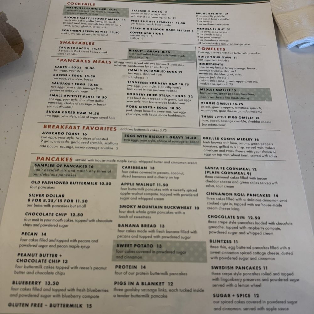 The Pancake Pantry - Front menu - Breakfast & Brunch Near Me - Nashville, Tennessee The Pancake Pantry - Front menu - Breakfast & Brunch Near Me - Nashville, Tennessee