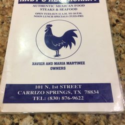 Andy's Restaurant - Menu!