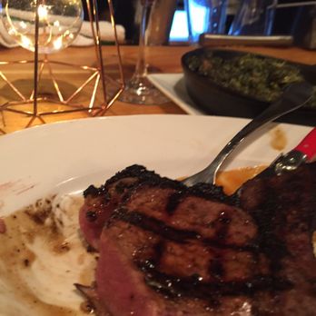 Whiskey Prime - A cut into what a medium rare veal chop looks like :) perfection - Steakhouses Near Me - Pass Christian, Mississippi Whiskey Prime - A cut into what a medium rare veal chop looks like :) perfection - Steakhouses Near Me - Pass Christian, Mississippi