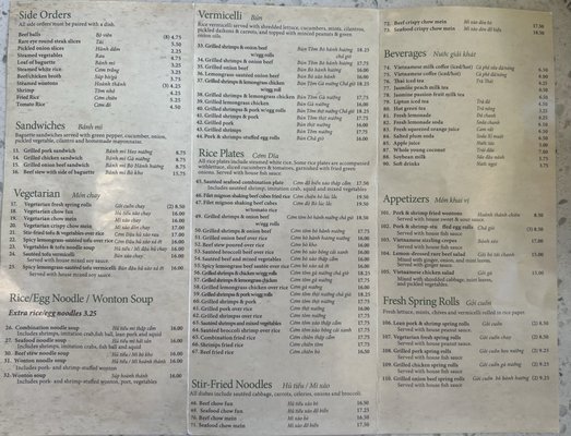 Menu photo 5 Pho 24 San Jose, CA