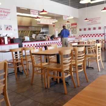 Five Guys - very clean dinning area - Burgers Near Me - Carson, California Five Guys - very clean dinning area - Burgers Near Me - Carson, California