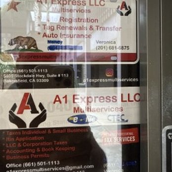 A 1 Express - Registration Services Near Me - Bakersfield, California A 1 Express - Registration Services Near Me - Bakersfield, California