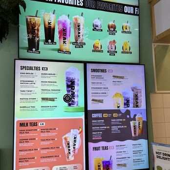 Krak Boba - Menu - Coffee & Tea Near Me - Riverside, California