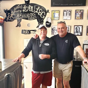 Canale’s Ham & BBQ - Two of the most gracious gentlemen. George Canale on the right - Barbeque Near Me - Roanoke, Virginia